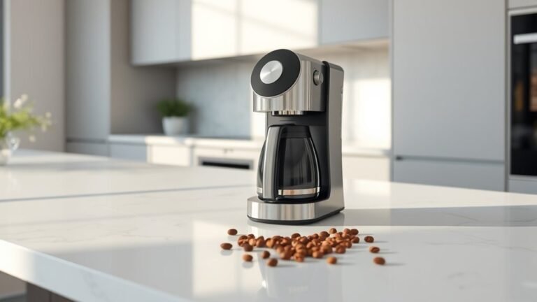 coffee maker on quartz