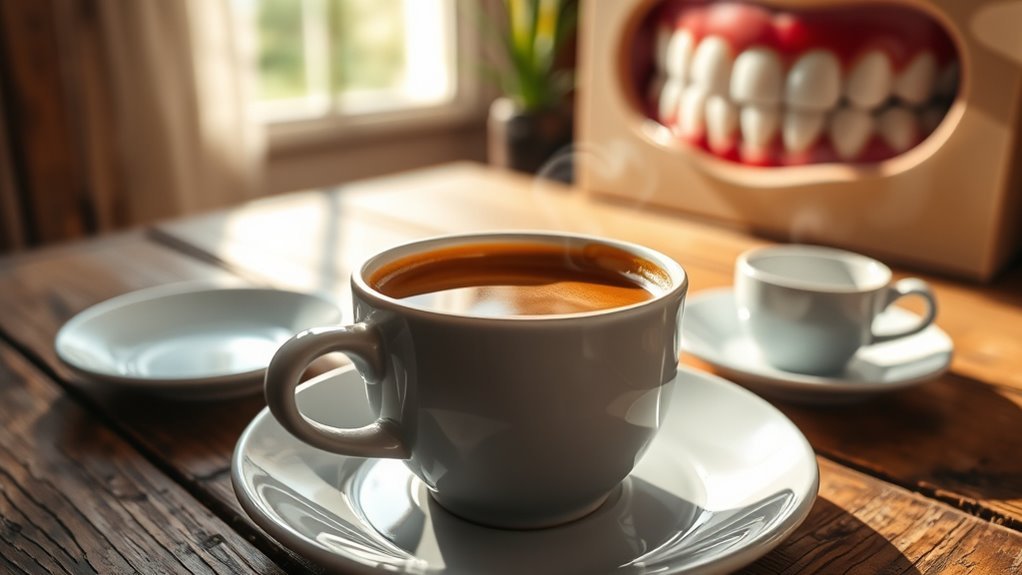 coffee safety for whitened teeth