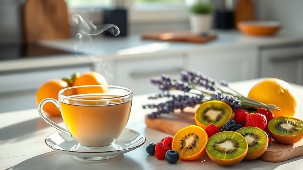 comforting caffeine free beverages