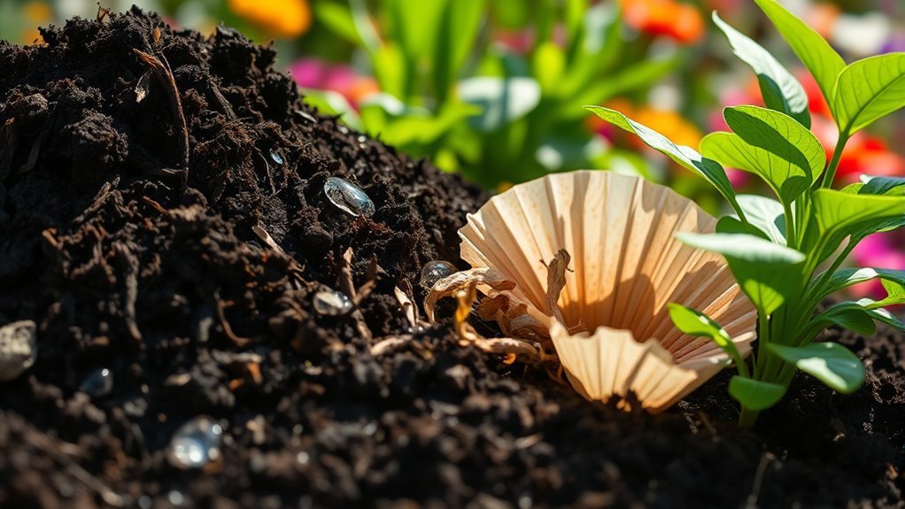 compost enriches garden soil