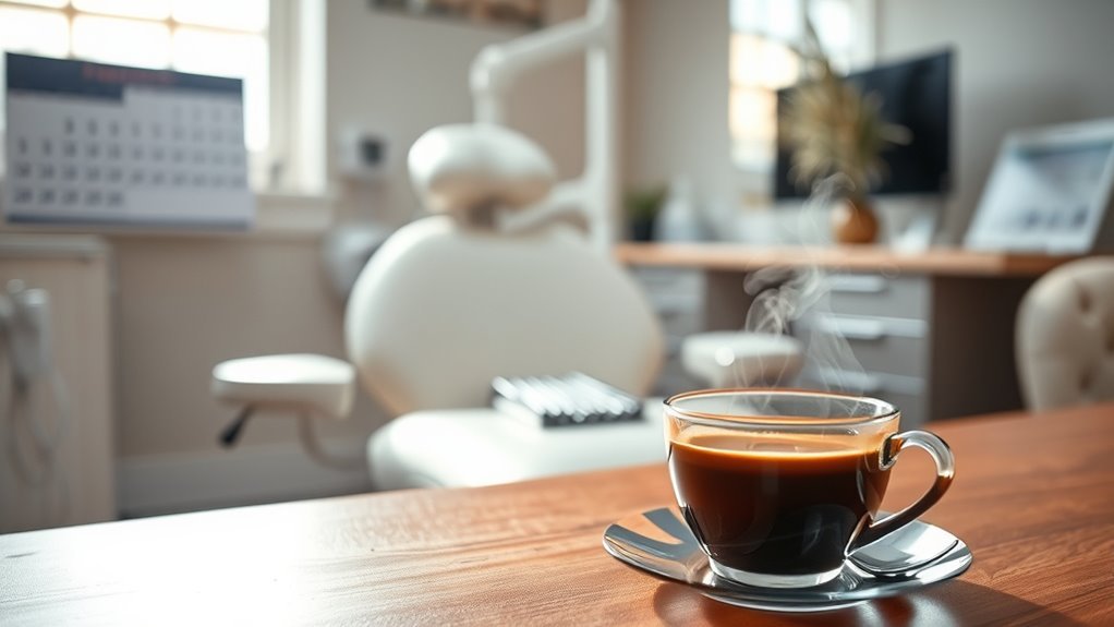 consult dentist about coffee