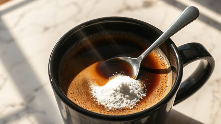 creatine powder in coffee