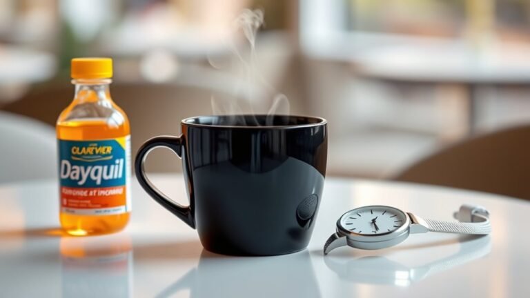 dayquil and coffee timing