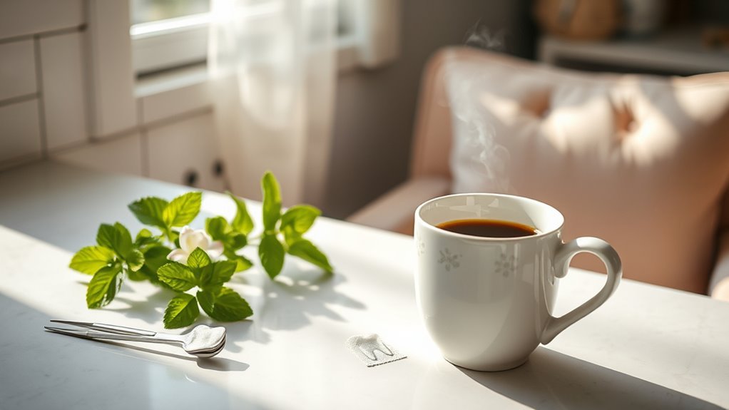 decaf coffee enhances recovery