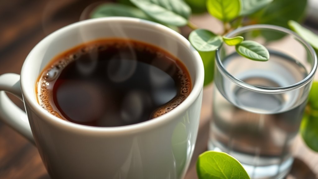 decaf coffee supports hydration