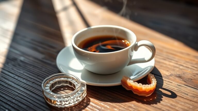 drinking coffee with dentures