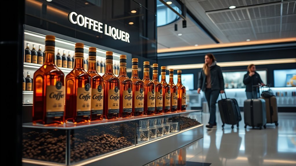 duty free coffee liqueurs shopping