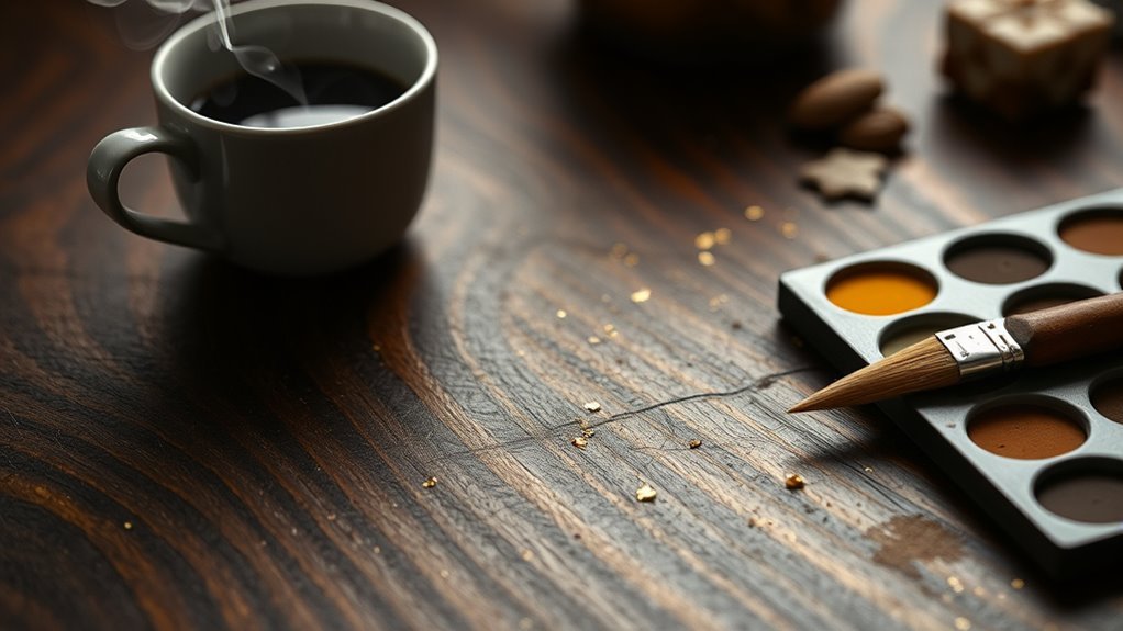enhancing coffee stain techniques