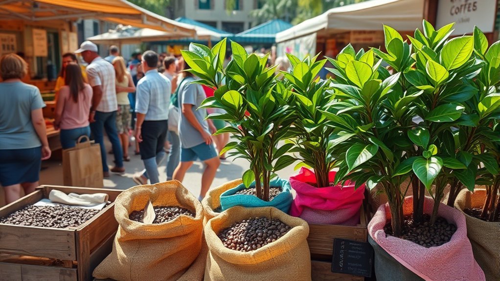 farmers markets for coffee plants