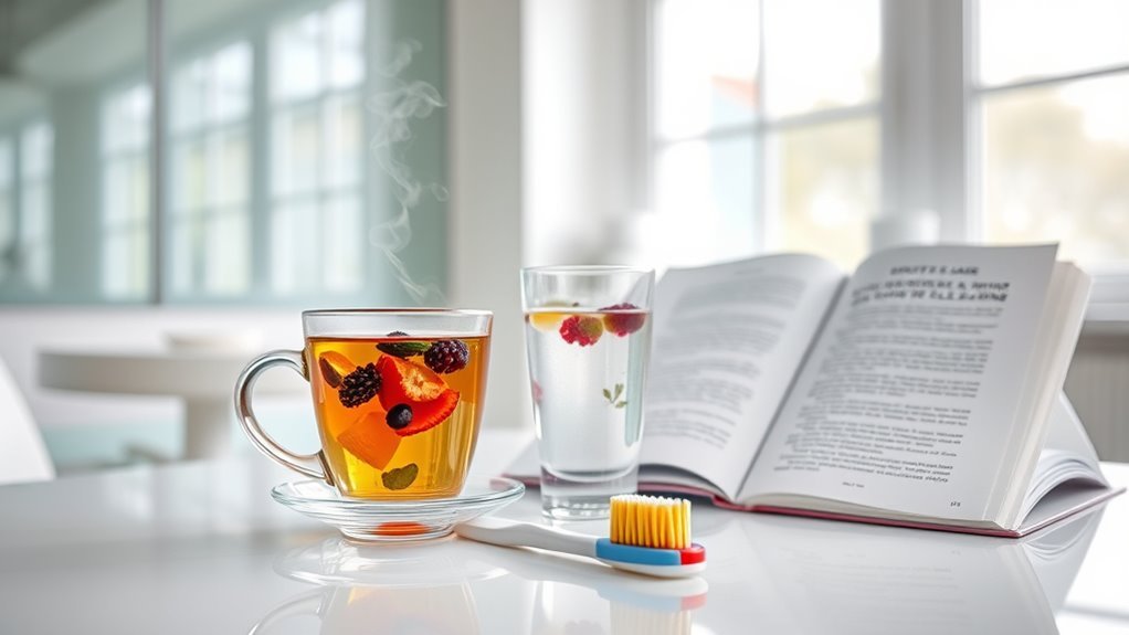 herbal teas and infused water