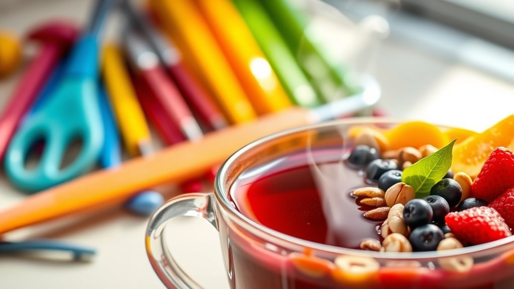 herbal teas and smoothies