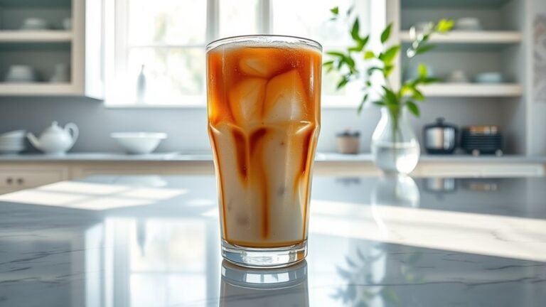 iced coffee after cleaning