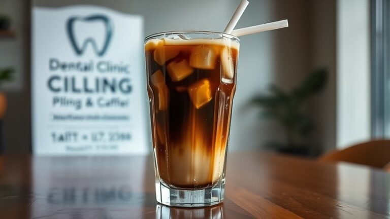 iced coffee after filling