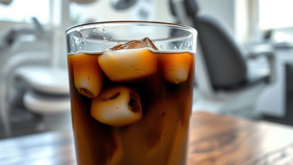 iced coffee after fillings