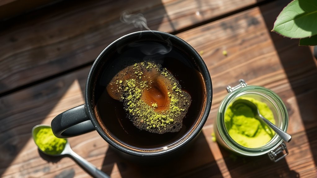 moringa powder coffee enhancement