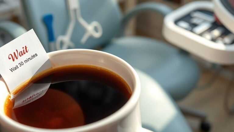 post cleaning coffee wait