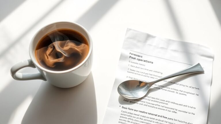 post extraction coffee guidelines