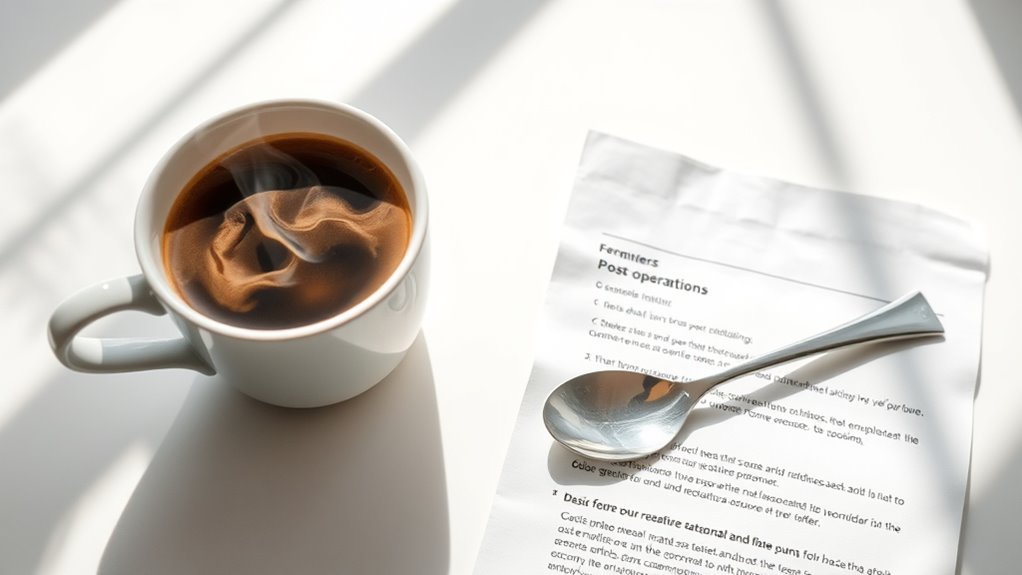post extraction coffee guidelines