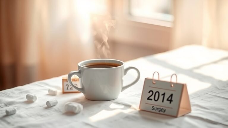 post surgery coffee timeline