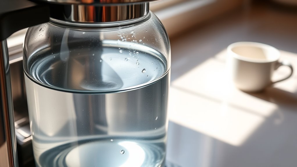 water in coffee maker